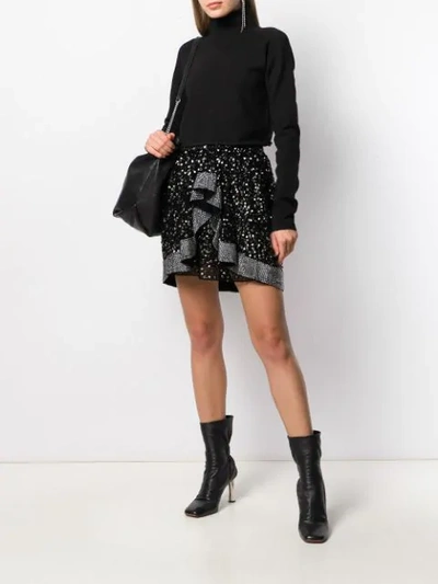 Shop Isabel Marant Embellished Mini Skirt In Black