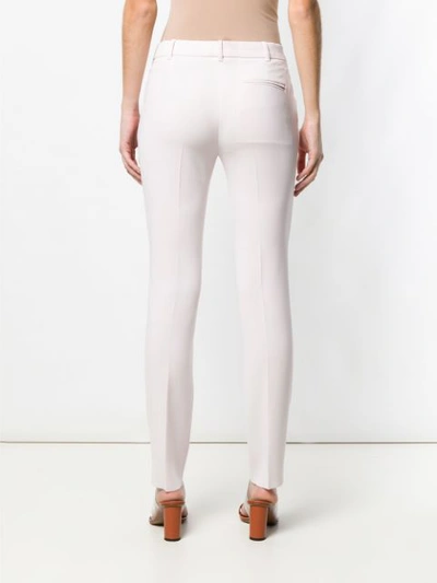 Shop Max Mara Studio Slim-fit Tailored Trousers - Pink