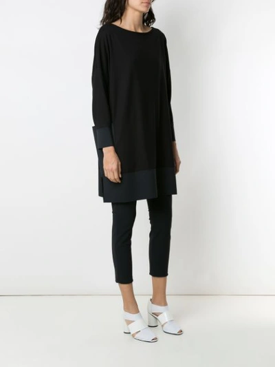 Shop Gloria Coelho Side Pockets Elongated Jumper In Black