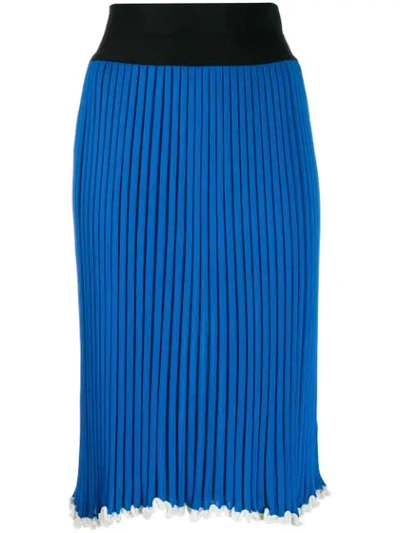 Pre-owned Celine 2000s  Knitted Skirt In Blue
