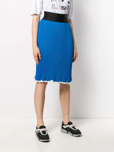 Pre-owned Celine 2000s  Knitted Skirt In Blue