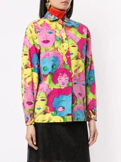 Pre-owned Versace Pop Art Print Shirt In Multicolour