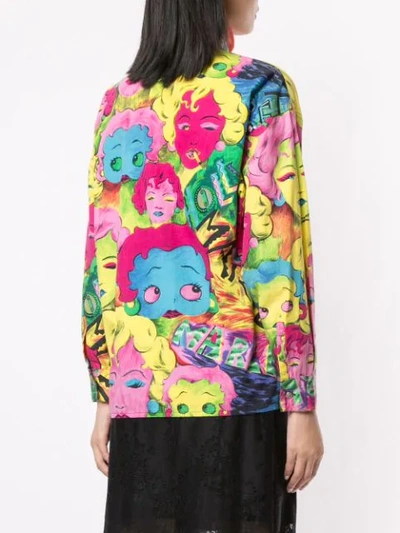 Pre-owned Versace Pop Art Print Shirt In Multicolour