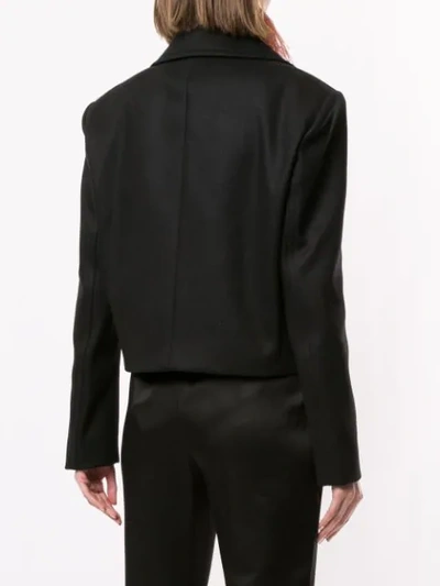 Shop Giambattista Valli Single-breasted Fitted Jacket In Black