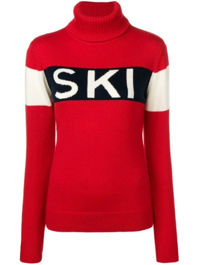 PERFECT MOMENT 滑雪毛衣 - 红色