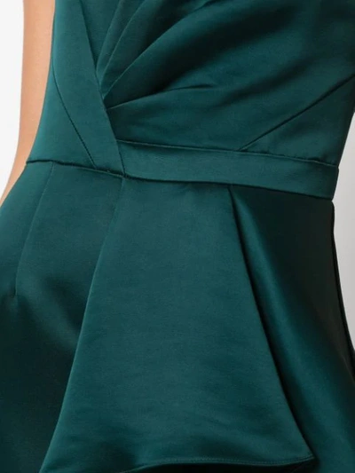 Shop Aidan Mattox Mikado Gown In Green