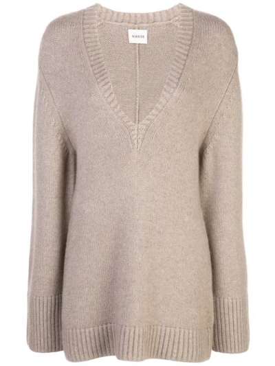 Shop Khaite Dana Cashmere Sweater In Tan