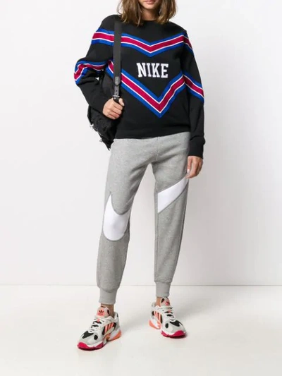 Shop Nike Sportswear Fleece Sweatshirt In Black