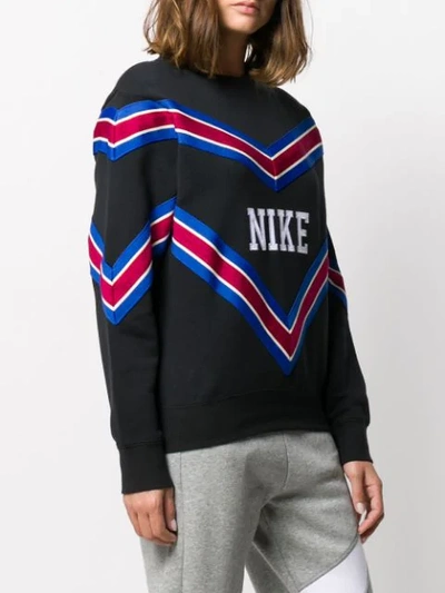 Shop Nike Sportswear Fleece Sweatshirt In Black