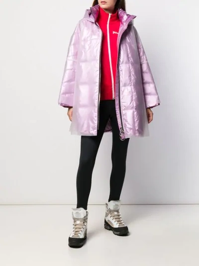 Shop Ienki Ienki Pyramid Double-layered Raincoat In Pink