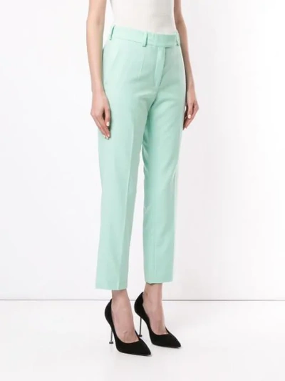 Shop Racil Oscar Tapered Trousers In Green