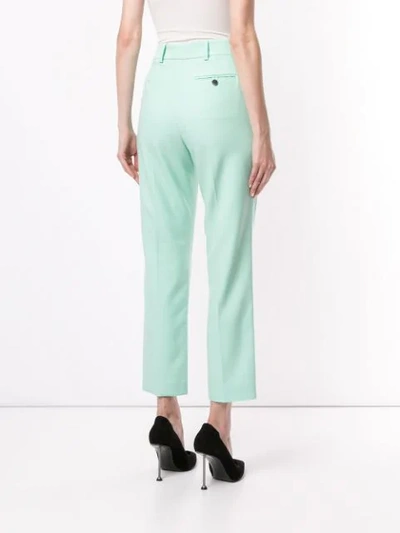 Shop Racil Oscar Tapered Trousers In Green