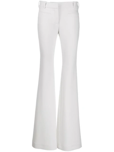 Shop Tom Ford Stretch Lady Flared Trousers In White