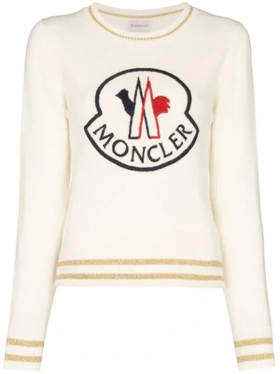 Shop Moncler Cricket Jumper - White