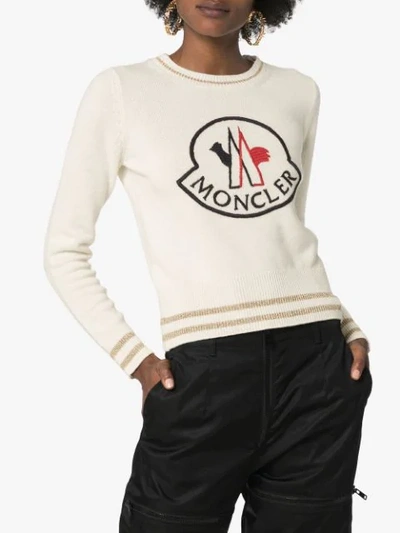 Shop Moncler Cricket Jumper - White