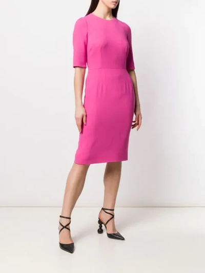Shop Dolce & Gabbana Classic Pencil Dress - Pink