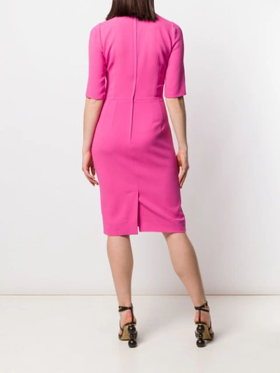 Shop Dolce & Gabbana Classic Pencil Dress - Pink