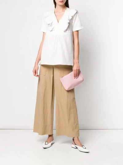A.P.C. EMBROIDERED BLOUSE - 白色