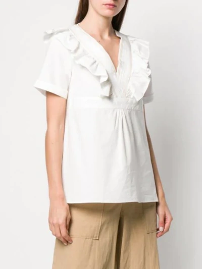 Shop A.p.c. Besticktes Top - Weiss In White