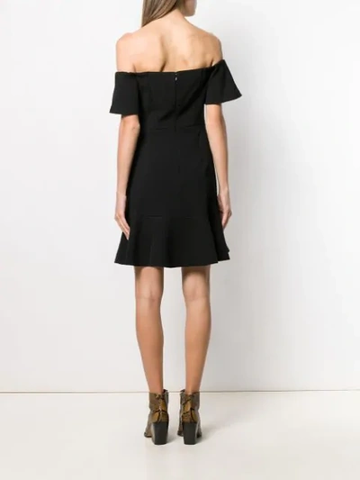 Shop Michael Michael Kors Off-the-shoulder Dress - Black