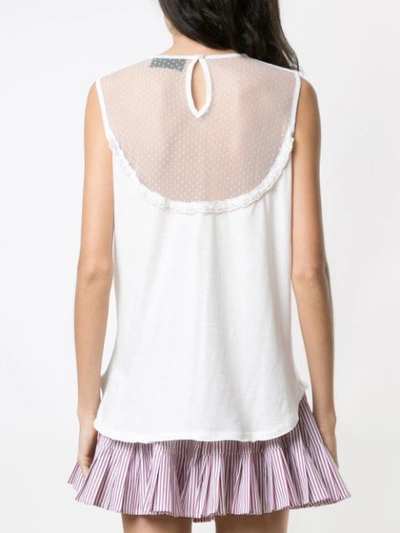 Shop Andrea Bogosian Pixel Embroidered Vest In White