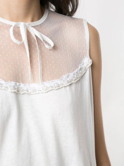 Shop Andrea Bogosian Pixel Embroidered Vest In White
