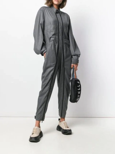 Shop Stella Mccartney Alma All-in-one Jumpsuit In Grey