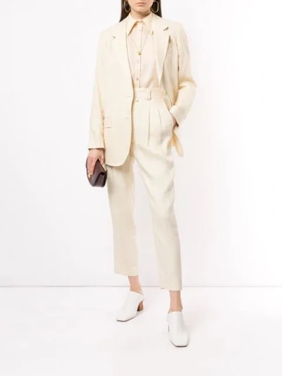 Shop Arje Rey Relaxed Blazer In White