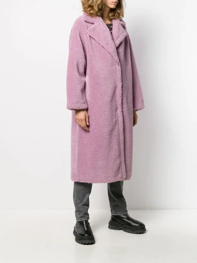 Shop Stand Studio Maria Faux Fur Coat In 5170 Light Violet