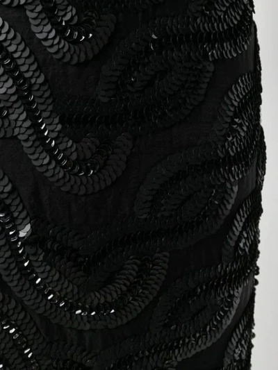 Shop Erika Cavallini Side-slit Embellished Skirt In Black