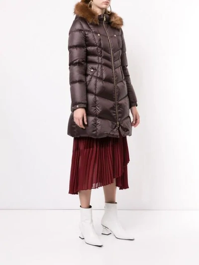 Shop Loveless Padded Down Jacket In Brown