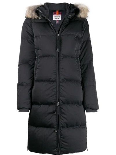 Shop Parajumpers Emma Long Puffer Coat In Black