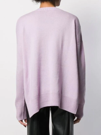 Shop Aeron Pine Loose Fit Jumper In Purple