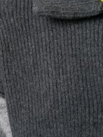 Shop Antonelli Knitted Cardi-coat In Grey