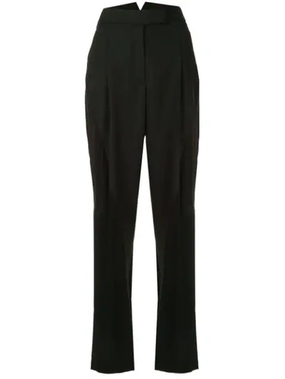 Shop Haider Ackermann Panelled High-waisted Trousers In Black