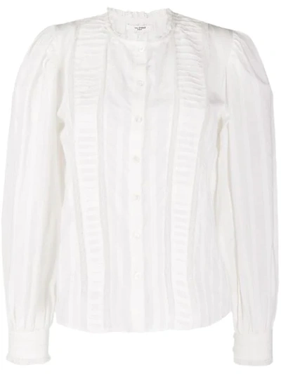 Shop Isabel Marant Étoile Peachy Heritage Panelled Shirt In White