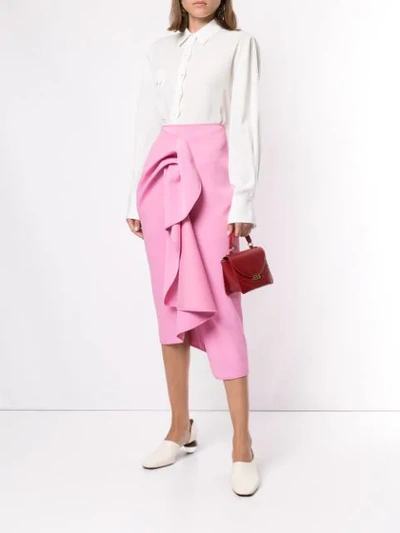 Shop Acler Crawford Skirt In Pink