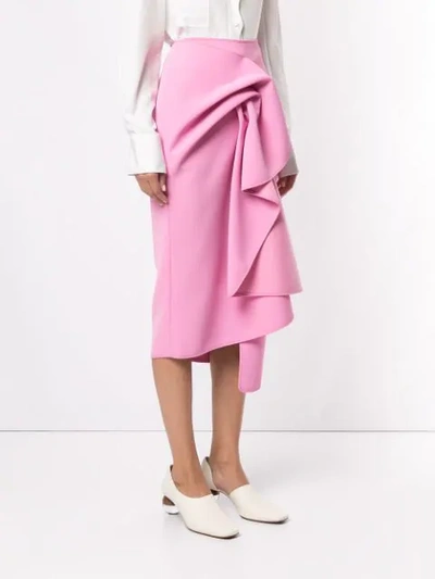 Shop Acler Crawford Skirt In Pink