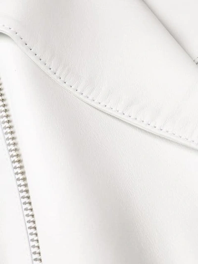 Shop Manokhi Fringed Jacket In White
