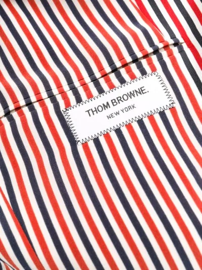 Shop Thom Browne Rwb Print Silk Sport Coat In Red