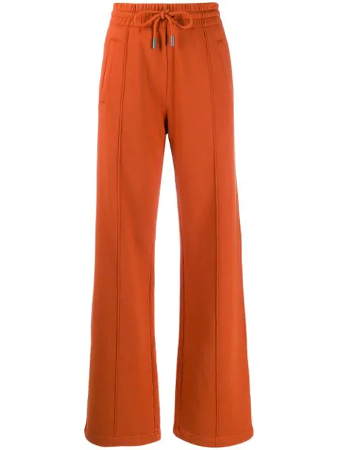 off white orange pants
