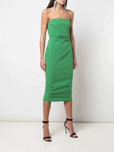 Shop Alex Perry Mena Stretch Dress In Green