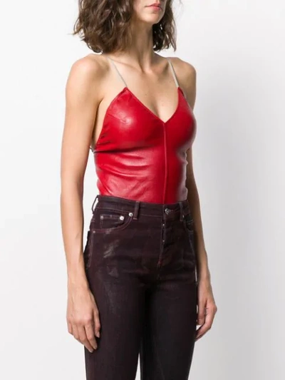 Shop Rick Owens Sally Bodysuit In Red