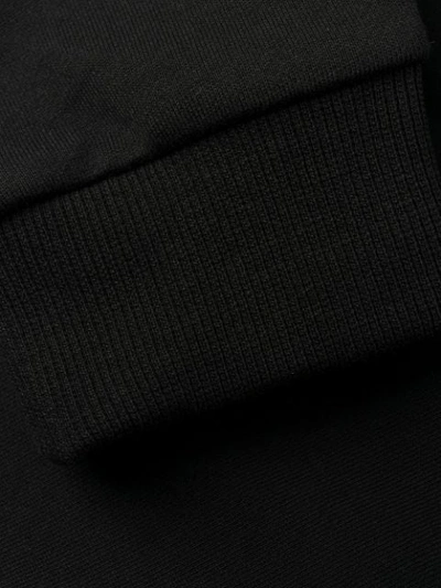 Shop Moschino Underbear Zip-up Sweatshirt In Black