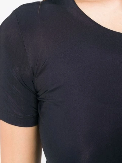 Shop Jil Sander U-neck Fitted T-shirt In Black