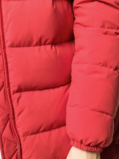 Shop Aspesi Quilted Puffer Jacket In Red