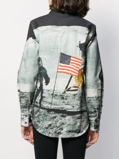 Shop Calvin Klein Jeans Est.1978 Moon Flag Jacket In Grey