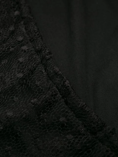 Pre-owned Saint Laurent 1980's Tulle Panel Strapless Dress In Black