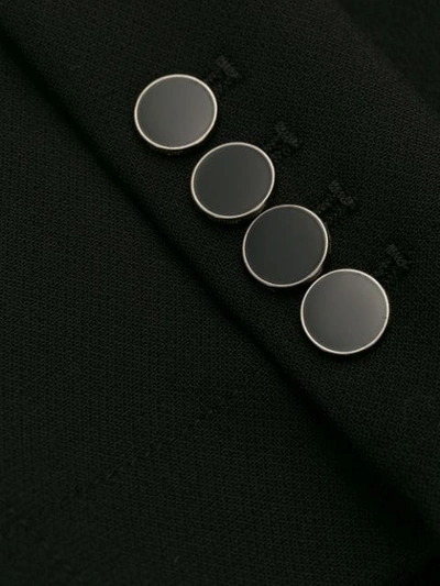 Shop Off-white Strap Detail Blazer In Black