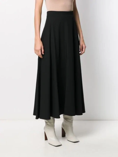 PLAIN MIDI A-LINE SKIRT